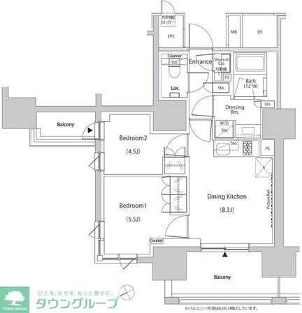 ザ・パークハビオ目白タワーの物件間取画像